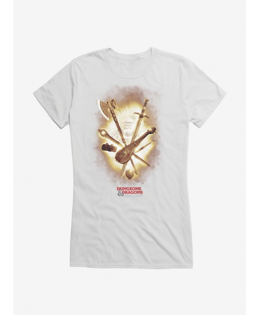 Pre-sale Dungeons & Dragons: Honor Among Thieves Choose Your Path Girls T-Shirt $9.46 T-Shirts