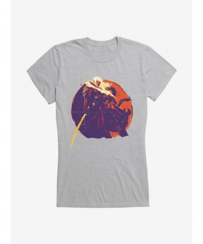 Fashion Dungeons & Dragons Forgotten Realms Warpaint Drizzt Girls T-Shirt $10.21 T-Shirts