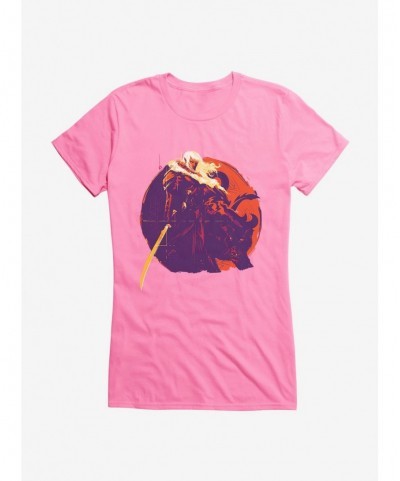 Fashion Dungeons & Dragons Forgotten Realms Warpaint Drizzt Girls T-Shirt $10.21 T-Shirts