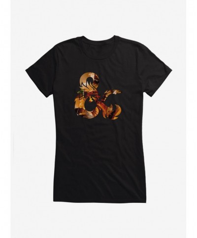 Clearance Dungeons & Dragons Tiamat Ampersand Girls T-Shirt $8.72 T-Shirts