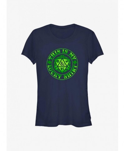 Low Price Dungeons & Dragons This Is My Lucky Shirt Girls T-Shirt $11.21 T-Shirts