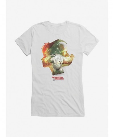 Hot Selling Dungeons & Dragons: Honor Among Thieves Owlbear Silhouette Girls T-Shirt $8.96 T-Shirts