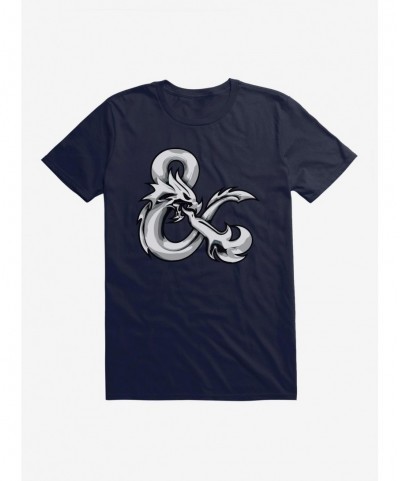 Low Price Dungeons & Dragons Chrome Ampersand T-Shirt $7.17 T-Shirts