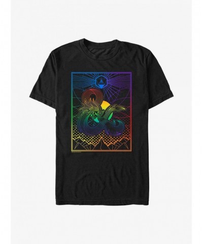 Exclusive Dungeons & Dragons Dice Gradient Landscape Big & Tall T-Shirt $14.65 T-Shirts