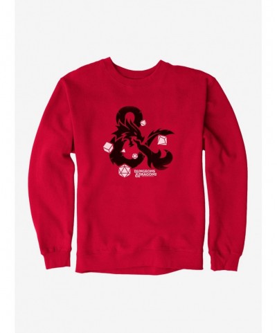 Festival Price Dungeons & Dragons Dice Set Ampersand Sweatshirt $17.71 Sweatshirts