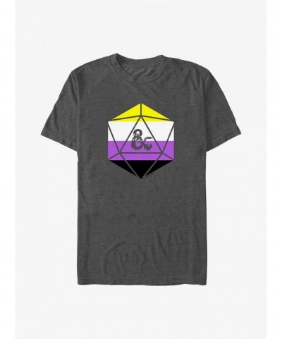 Low Price Dungeons & Dragons Non-Binary Pride Dice Pride T-Shirt $9.56 T-Shirts