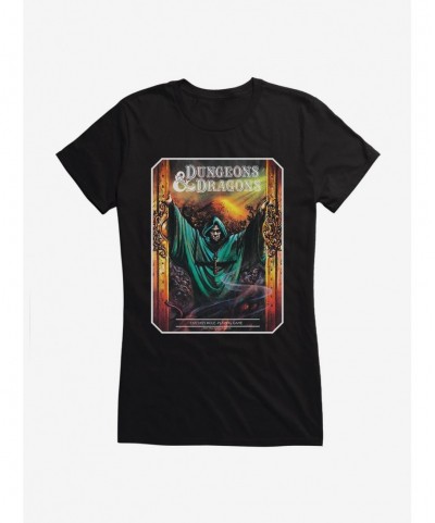 Seasonal Sale Dungeons & Dragons Vintage Sorcerer Girls T-Shirt $10.21 T-Shirts