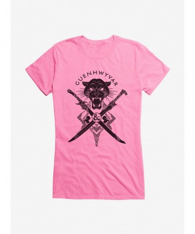 Exclusive Dungeons & Dragons Guenhwyvar Drizzt Seal Girls T-Shirt $8.22 T-Shirts