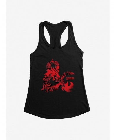 Crazy Deals Dungeons & Dragons Red Ampersand Girls Tank $7.47 Tanks