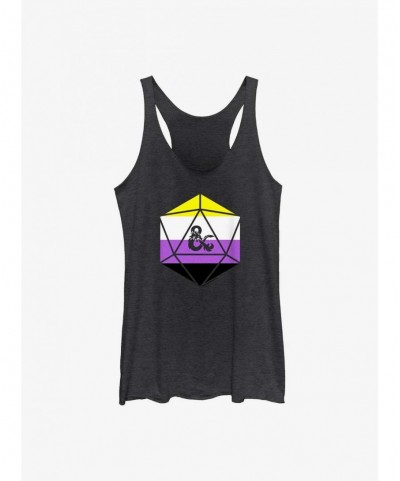 Pre-sale Dungeons & Dragons Non-Binary Pride Dice Pride Tank $8.55 Tanks