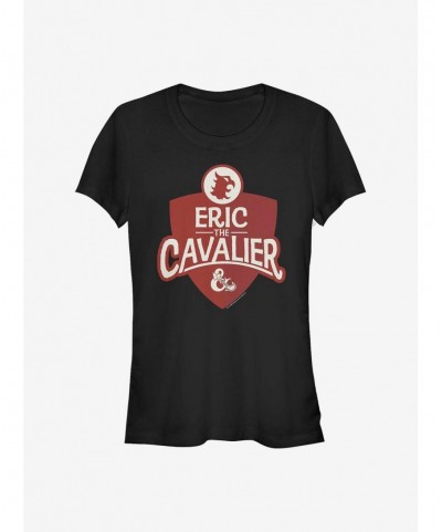 Cheap Sale Dungeons & Dragons Eric The Cavalier Girls T-Shirt $9.21 T-Shirts