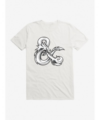 Low Price Dungeons & Dragons Chrome Ampersand T-Shirt $7.17 T-Shirts