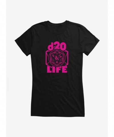 Discount Dungeons & Dragons D20 Girls T-Shirt $11.95 T-Shirts