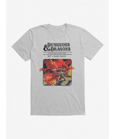 Hot Selling Dungeons & Dragons Vintage Dragon and the Knight T-Shirt $7.65 T-Shirts