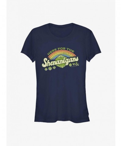 Discount Sale Dungeons And Dragons Here For Shenanigans Girls T-Shirt $11.95 T-Shirts