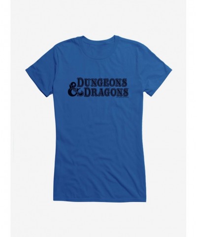 Pre-sale Dungeons & Dragons Logo Dark Girls T-Shirt $8.96 T-Shirts