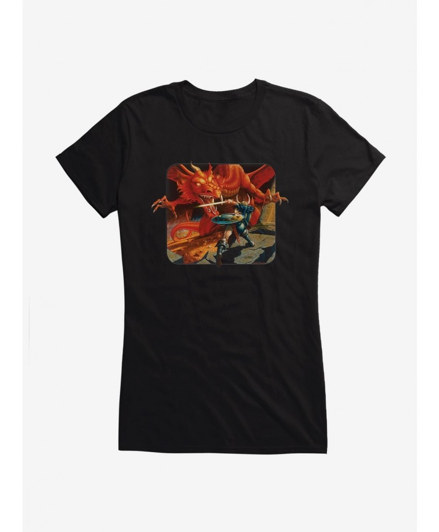 Value Item Dungeons & Dragons Elmore's Red Dragon Girls T-Shirt $11.95 T-Shirts