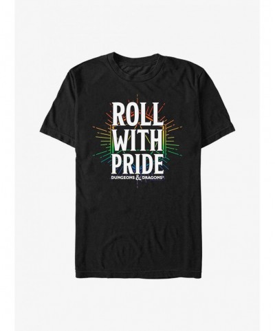 Low Price Dungeons & Dragons Roll With Pride Pride T-Shirt $9.56 T-Shirts