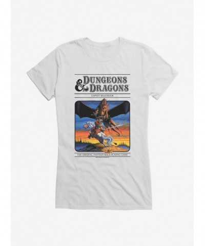 Limited-time Offer Dungeons & Dragons Vintage Expert Rulebook Girls T-Shirt $9.46 T-Shirts