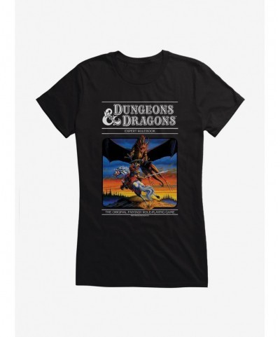 Limited-time Offer Dungeons & Dragons Vintage Expert Rulebook Girls T-Shirt $9.46 T-Shirts