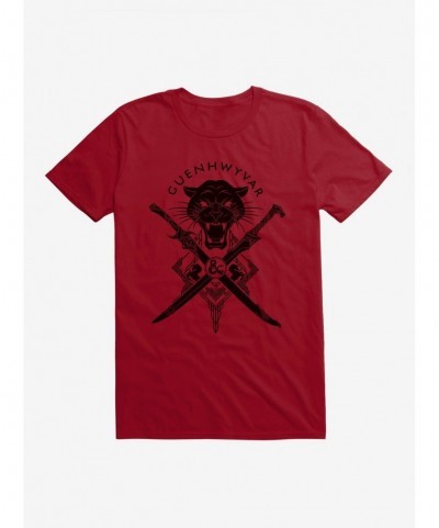 Clearance Dungeons & Dragons Guenhwyvar Drizzt Seal T-Shirt $9.80 T-Shirts