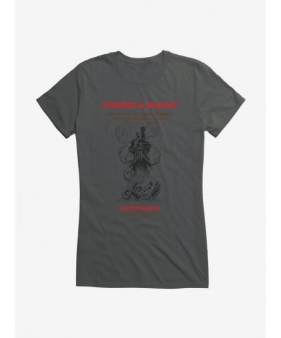 Fashion Dungeons & Dragons White Box Sketch Eldritch Wizardry Girls T-Shirt $7.72 T-Shirts