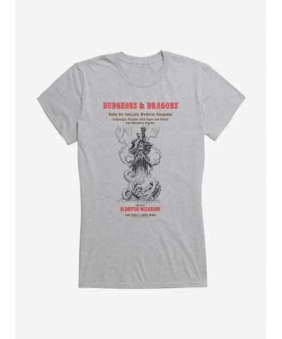 Fashion Dungeons & Dragons White Box Sketch Eldritch Wizardry Girls T-Shirt $7.72 T-Shirts