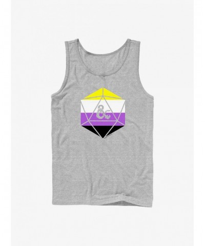 Exclusive Price Dungeons & Dragons Non-Binary Pride Dice Pride Tank $10.71 Tanks