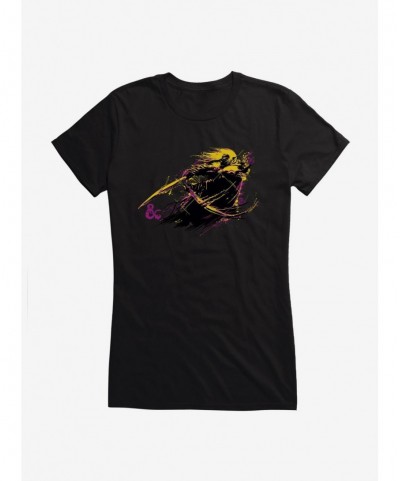 Discount Sale Dungeons & Dragons Warpaint Drizzt Attack Girls T-Shirt $7.47 T-Shirts