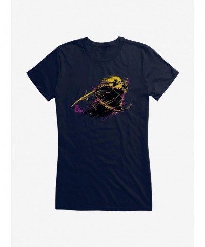 Discount Sale Dungeons & Dragons Warpaint Drizzt Attack Girls T-Shirt $7.47 T-Shirts