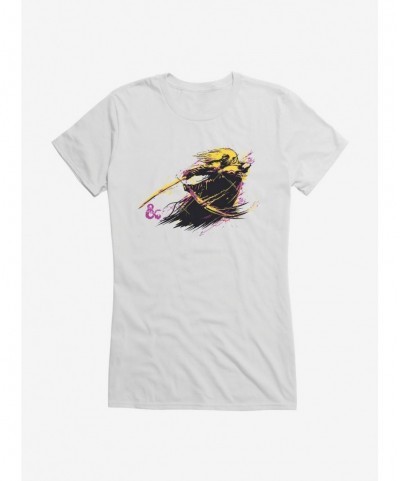 Discount Sale Dungeons & Dragons Warpaint Drizzt Attack Girls T-Shirt $7.47 T-Shirts