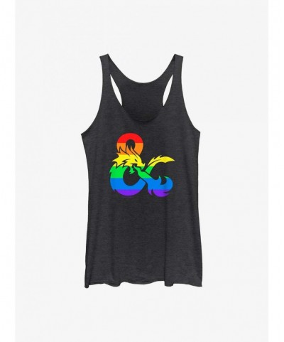 Unique Dungeons & Dragons Pride Flag Logo Pride Tank $8.03 Tanks