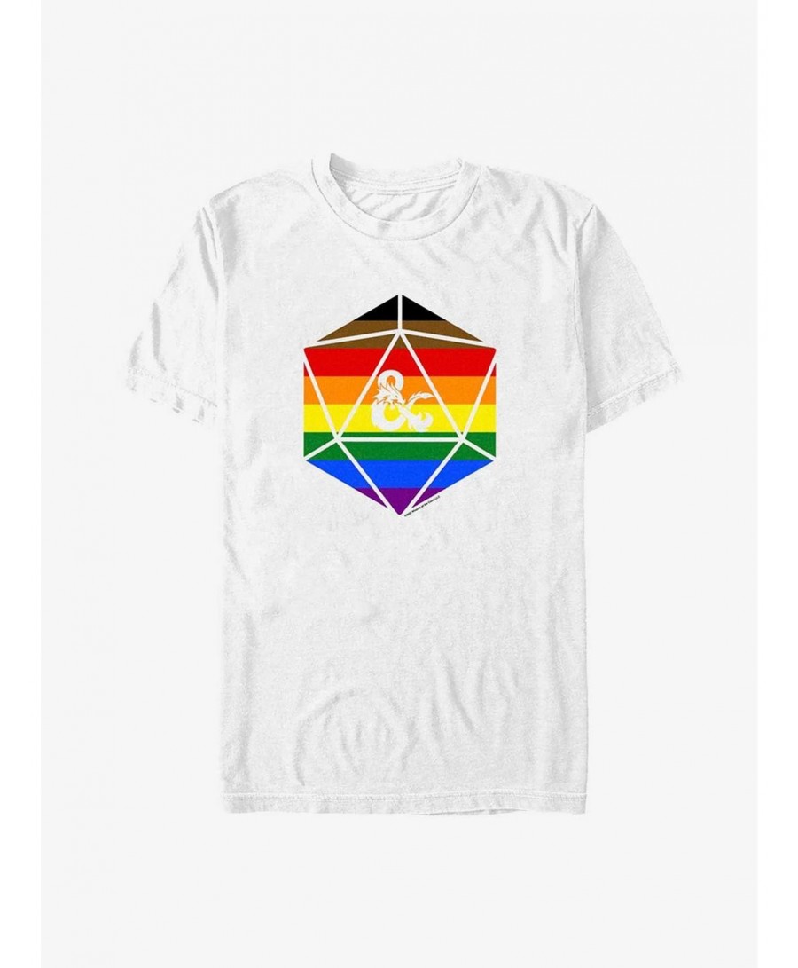 Cheap Sale Dungeons & Dragons Pride Dice Pride T-Shirt $8.13 T-Shirts