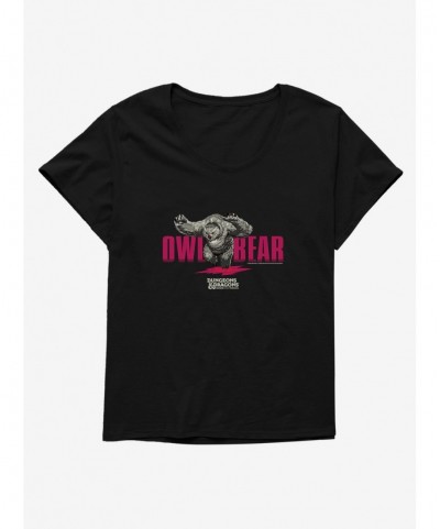 Cheap Sale Dungeons & Dragons: Honor Among Thieves Owlbear Pose Girls T-Shirt Plus Size $10.17 T-Shirts