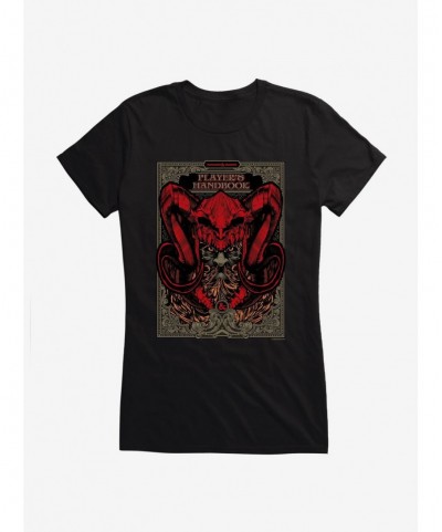 Crazy Deals Dungeons & Dragons Player Handbook Alternative Girls T-Shirt $7.72 T-Shirts