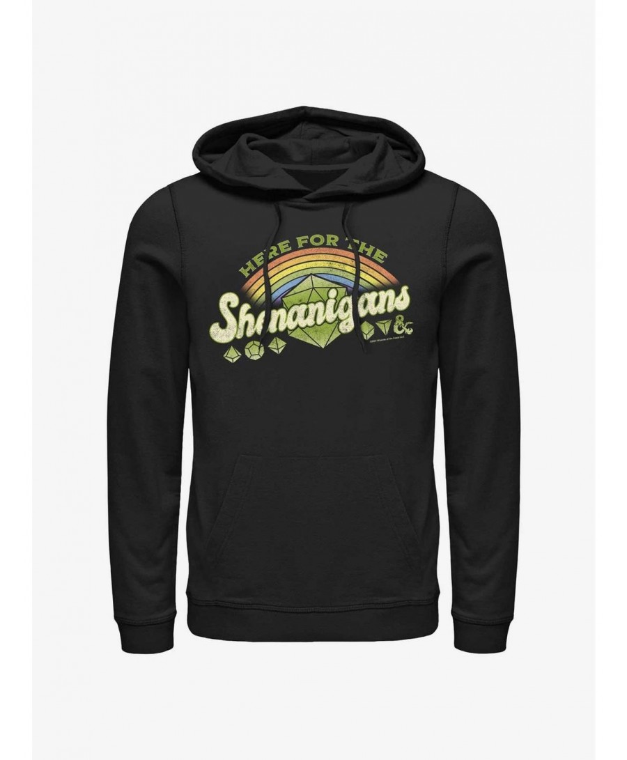 Crazy Deals Dungeons And Dragons Here For Shenanigans Hoodie $16.16 Hoodies