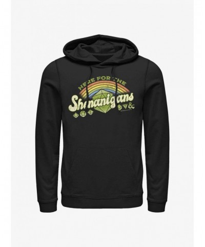 Crazy Deals Dungeons And Dragons Here For Shenanigans Hoodie $16.16 Hoodies