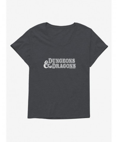 Exclusive Price Dungeons & Dragons Logo Dark Girls T-Shirt Plus Size $14.16 T-Shirts