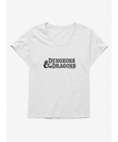 Exclusive Price Dungeons & Dragons Logo Dark Girls T-Shirt Plus Size $14.16 T-Shirts