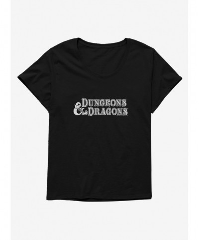 Exclusive Price Dungeons & Dragons Logo Dark Girls T-Shirt Plus Size $14.16 T-Shirts