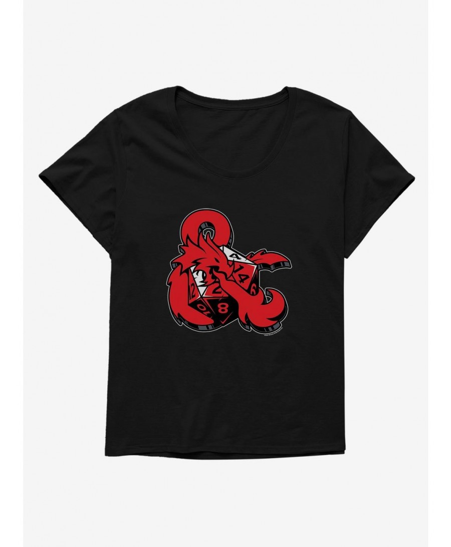 Crazy Deals Dungeons & Dragons Ampersand Dice Girls T-Shirt Plus Size $11.66 T-Shirts