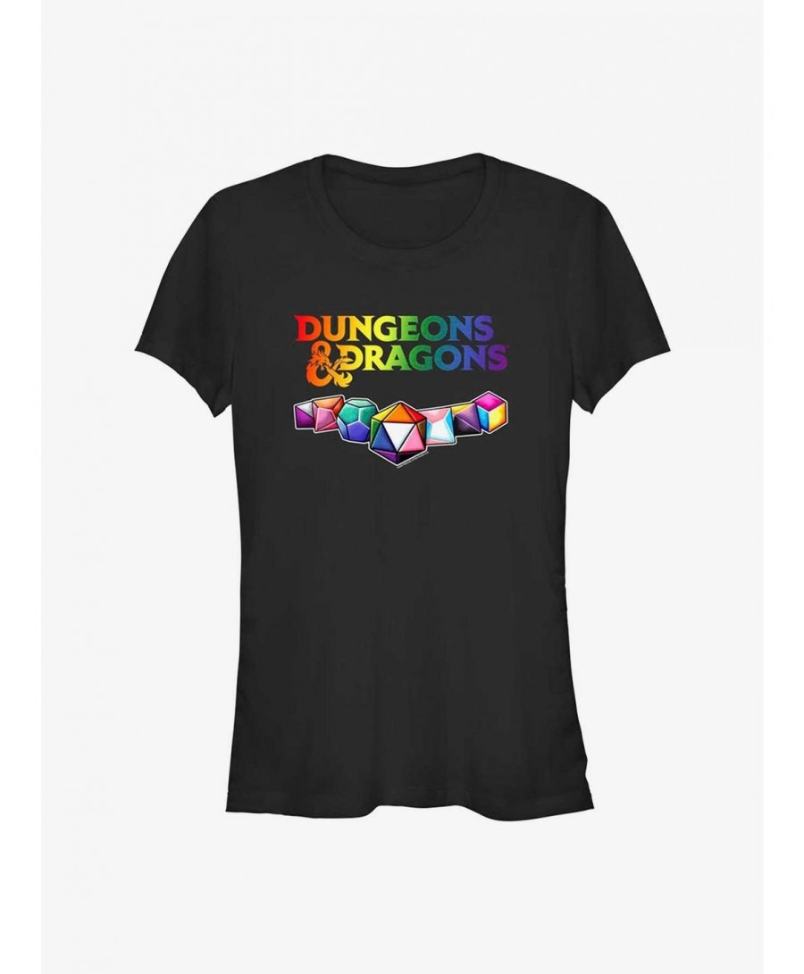 Sale Item Dungeons & Dragons Pride Dice Pride T-Shirt $8.72 T-Shirts