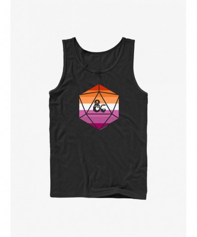 Limited Time Special Dungeons & Dragons Lesbian Pride Dice Pride Tank $9.46 Tanks