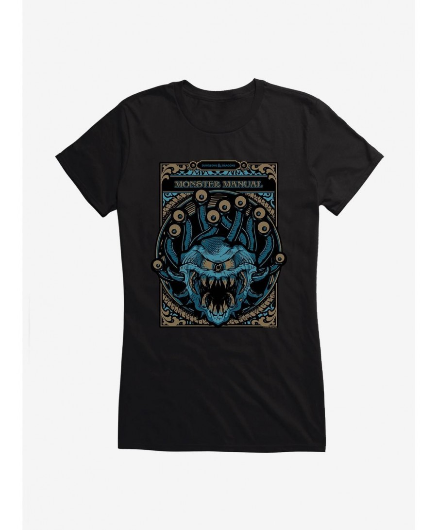 Big Sale Dungeons & Dragons Monster Manual Alternative Girls T-Shirt $11.95 T-Shirts