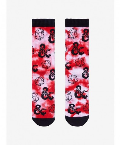 Limited Time Special Dungeons & Dragons Icons Tie-Dye Crew Socks $4.85 Others