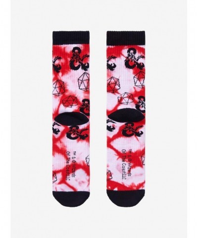 Limited Time Special Dungeons & Dragons Icons Tie-Dye Crew Socks $4.85 Others