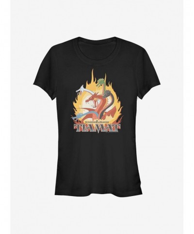 Sale Item Dungeons & Dragons Dragon Flames Girls T-Shirt $9.96 T-Shirts