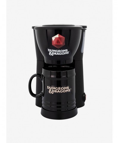 Sale Item Dungeons & Dragons Single Cup Coffee Maker With Mug $12.21 Mugs