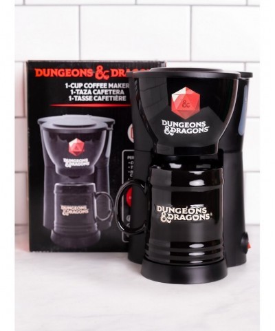 Sale Item Dungeons & Dragons Single Cup Coffee Maker With Mug $12.21 Mugs