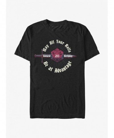 Limited-time Offer Dungeons & Dragons Birthday Advantage T-Shirt $9.56 T-Shirts